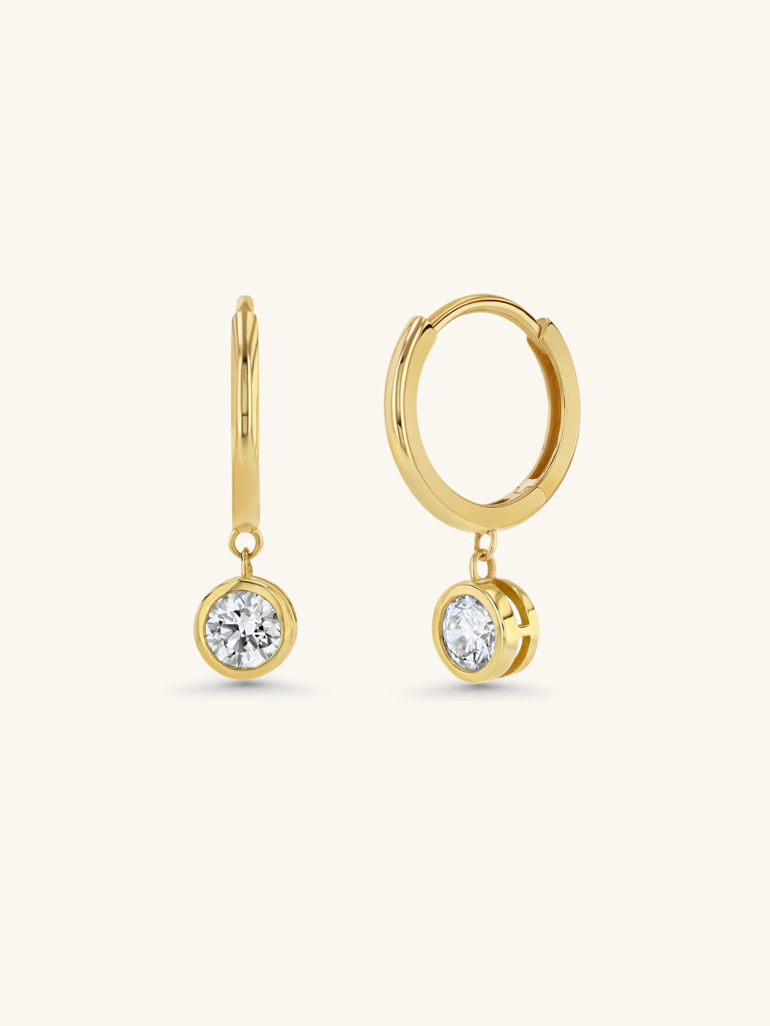 Bezel Earrings
