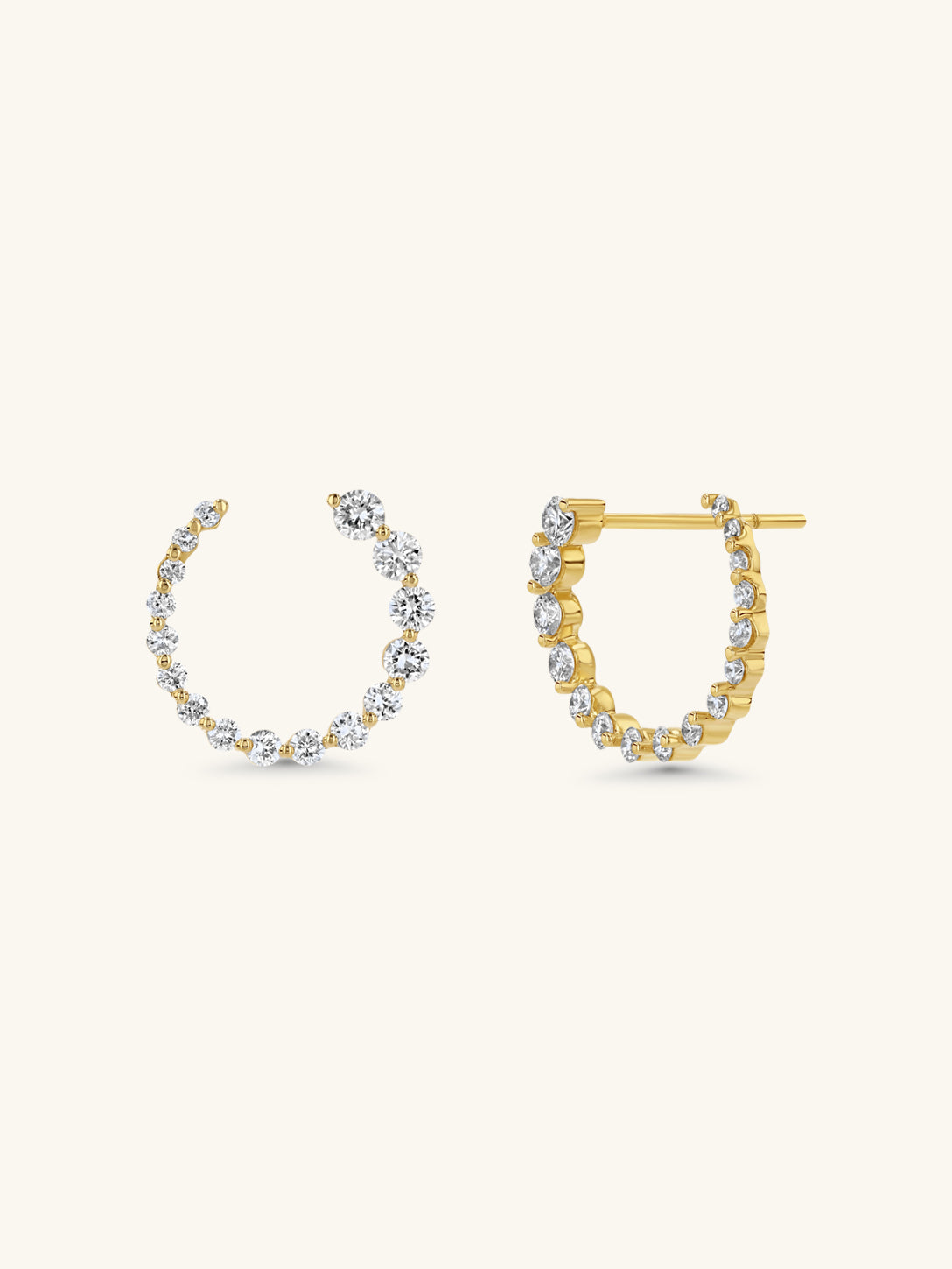 Graduated Circle Earrings, Medium Model