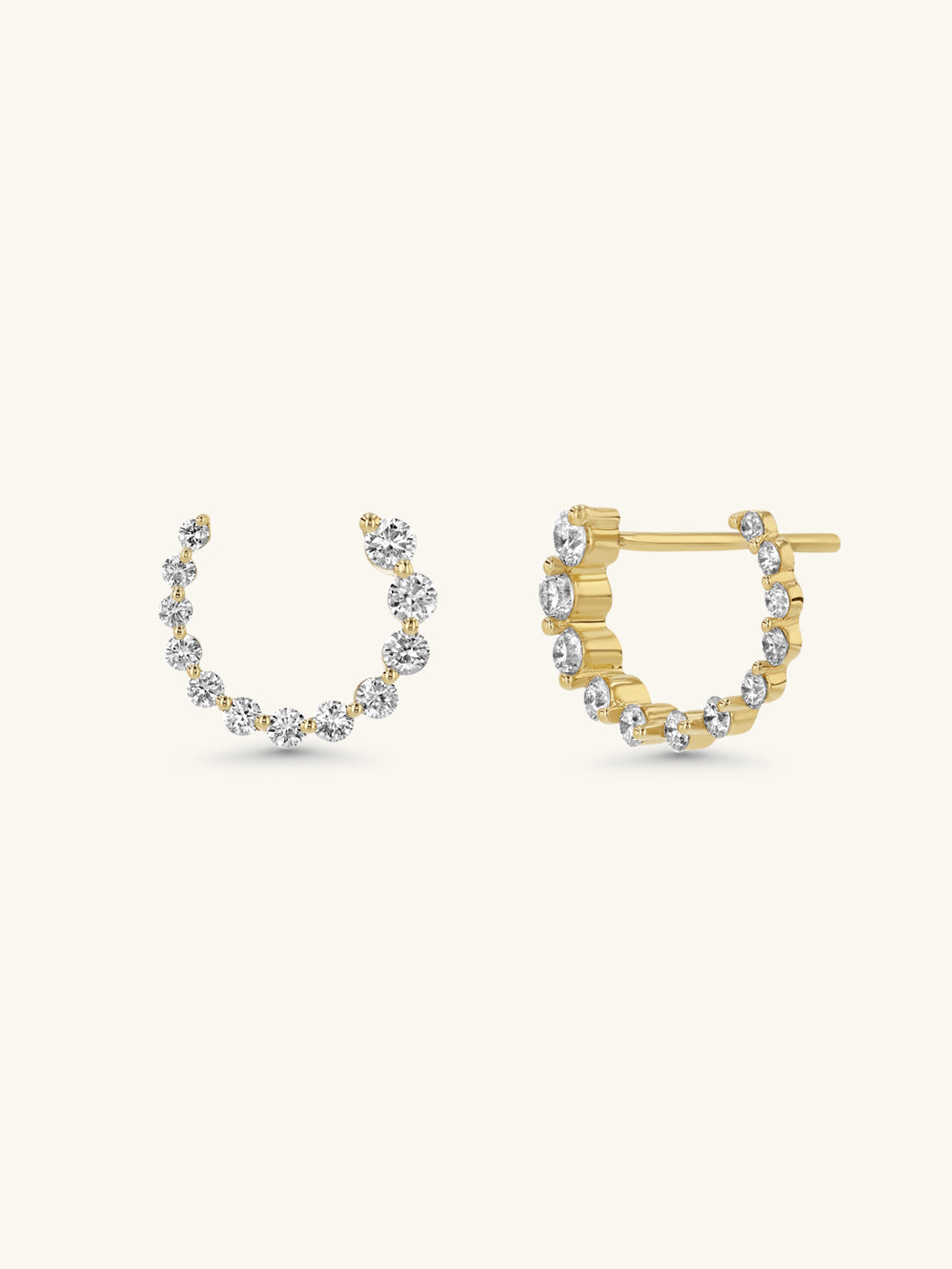 Graduated Circle Earrings, Small Model