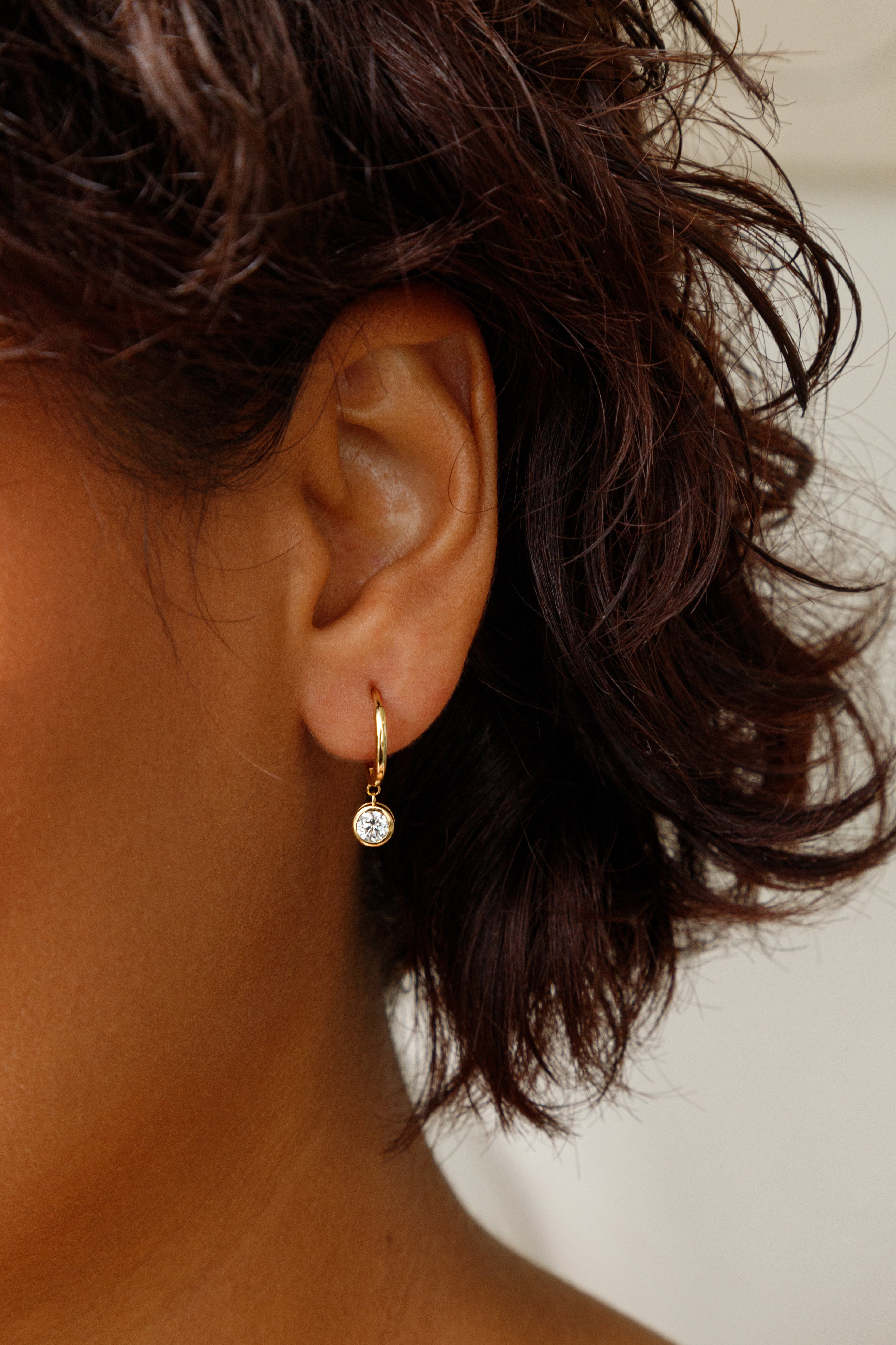 Bezel Earrings